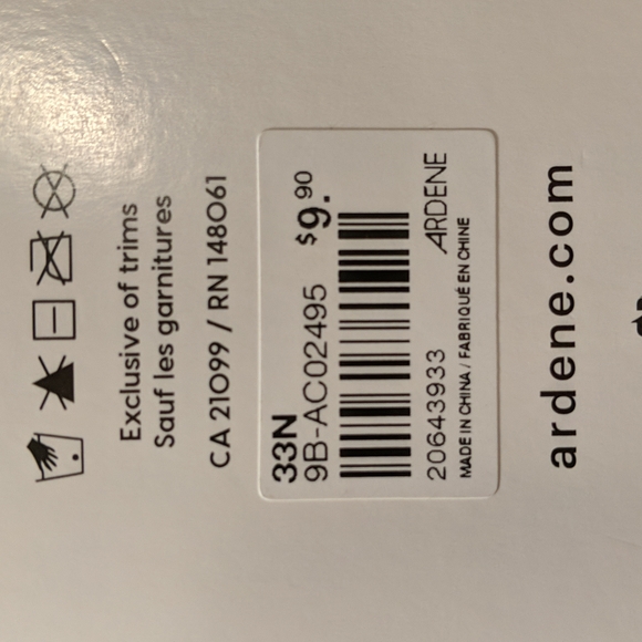 $4 add-on. Microfiber fleece lined tights, black, ribbed, M/L - Picture 5 of 5